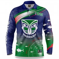 2022 New Zealand Warriors Mens Fishfinder Fishing Shirt